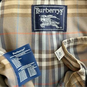 Vintage Burberry Wool Westminster Heritage Trench Coat Removable Wool Lining 40R